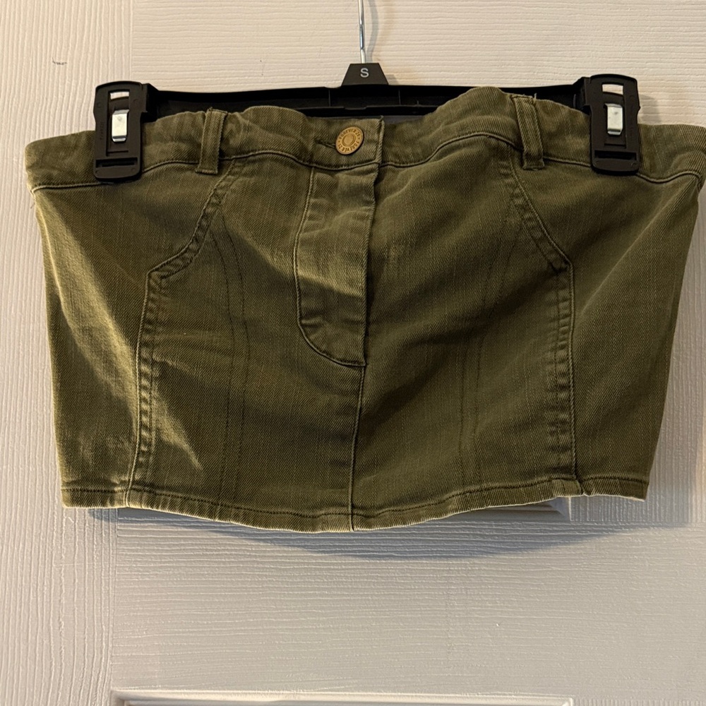 Forever 21 Olive Green corset top